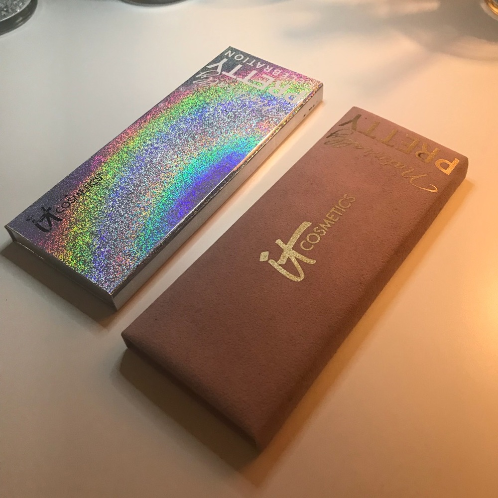 It Cosmetics eyeshadow palette bundle(gently used)